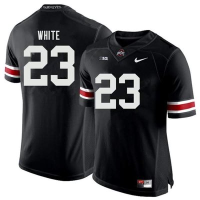 NCAA Ohio State Buckeyes Men's #23 De'Shawn White Black Nike Football College Jersey VJA5845VR